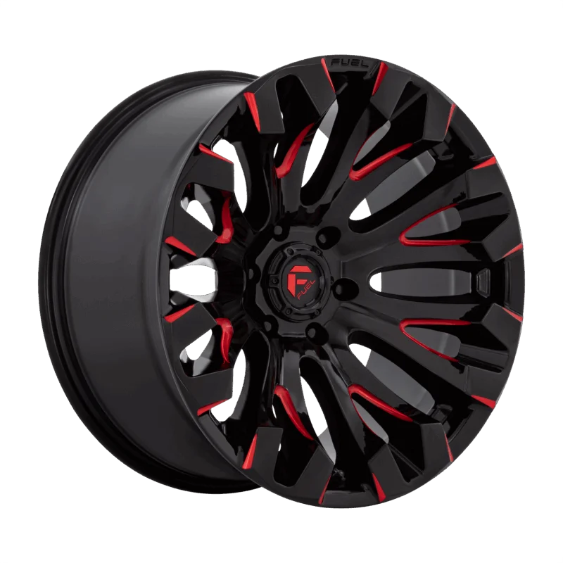 Fuel 1PC D82918908950 - Quake, Gloss Black Milled Red Tint, D829 Quake