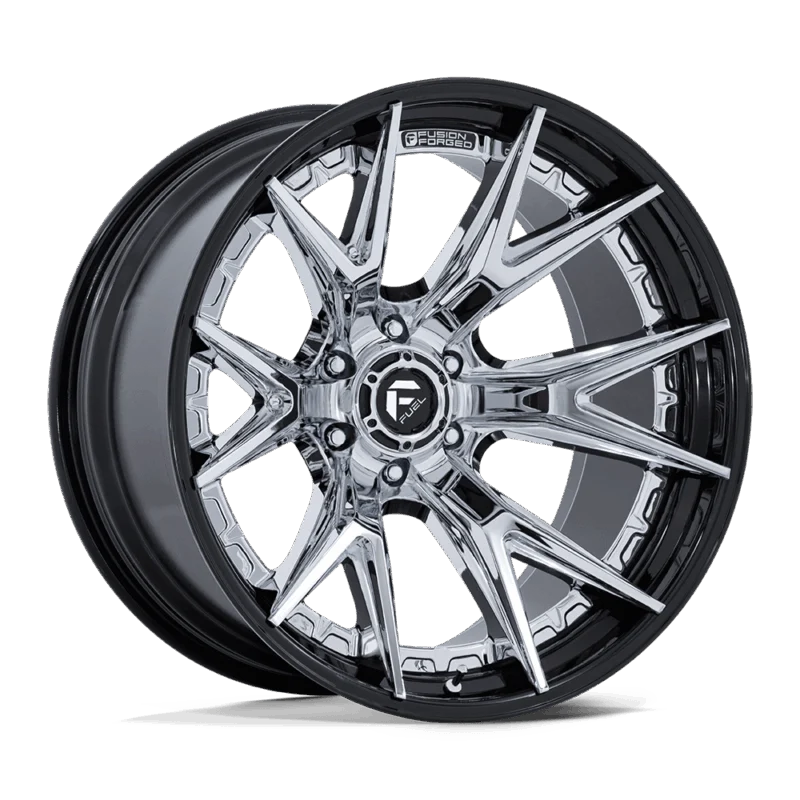 Fuel 1PC FC402PB17906801 - Catalyst, Chrome W/ Gloss Black Lip, Fc402 Catalyst
