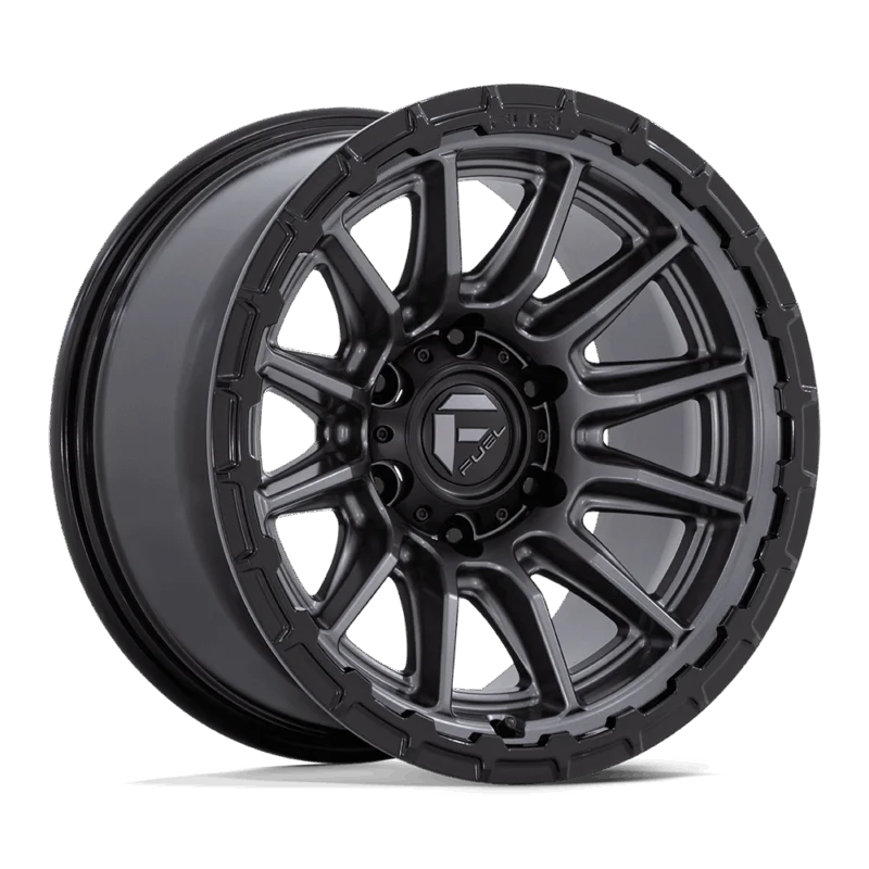 Fuel 1PC FC866AB17856825 - Piston, Matte Gunmetal Gloss Black Lip, Fc866 Piston