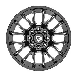 Gear Off Road 768BM-2096800 - 768bm, 6x135 0mm, Gloss Black Milled