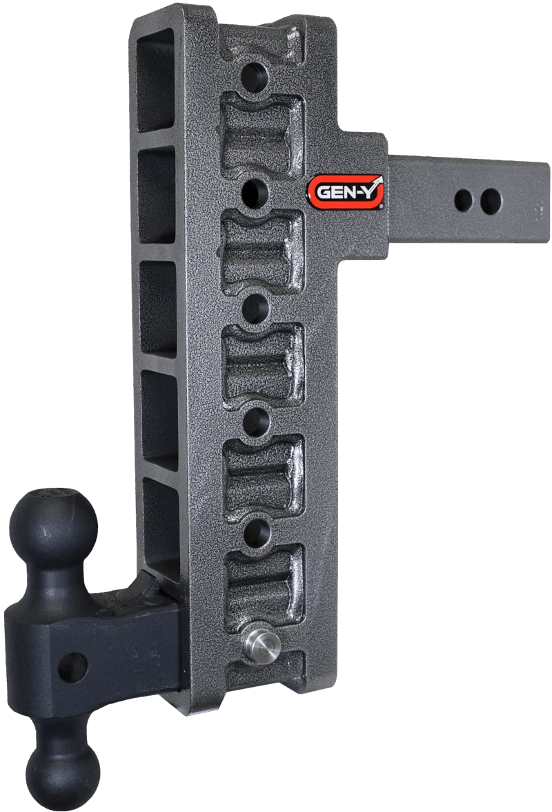 GEN-Y Hitch GH-1916 - Mega-Duty Drop Hitch, Silver Vein, Steel