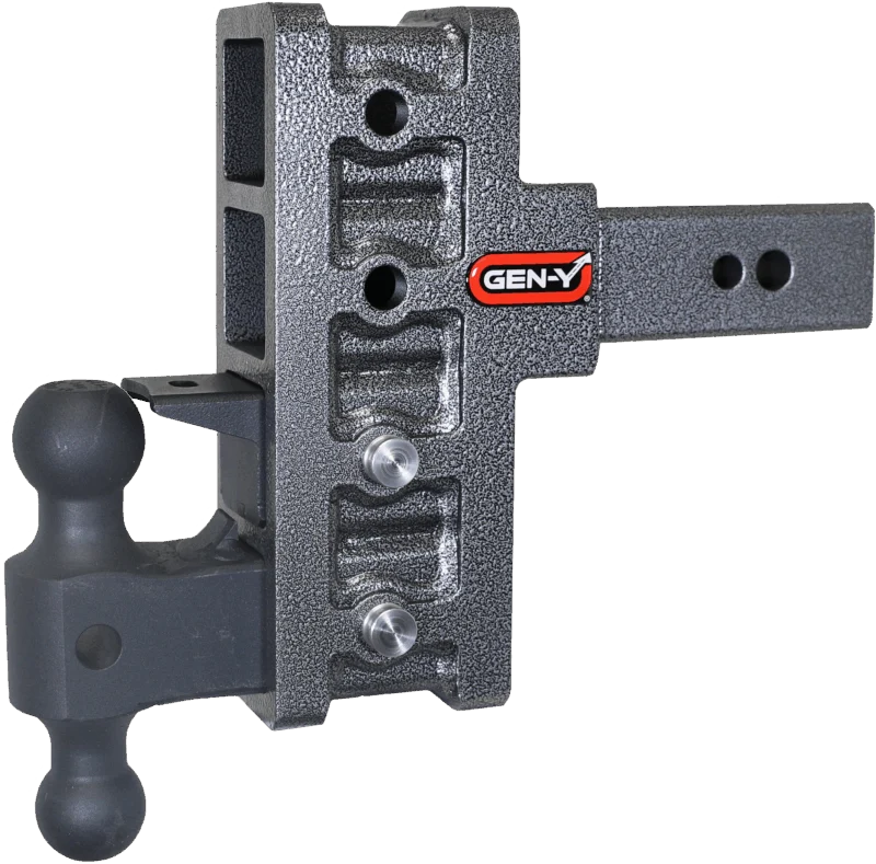 GEN-Y Hitch GH-1924 - Mega-Duty Drop Hitch, Silver Vein, Steel
