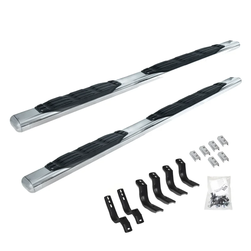 Go Rhino 105450673PS - 5" 1000 Side Steps, Silver, Polished