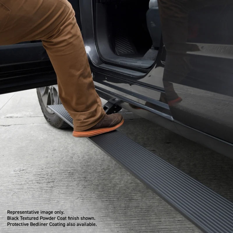 Go Rhino 20415974T - VoltStep E-Board, Black, Protective Bedliner coating
