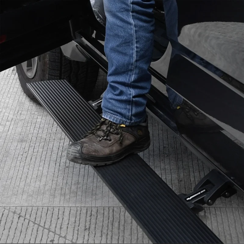 Go Rhino 20443587PC - VoltStep E-Board, Black, E1 Electric Running Board