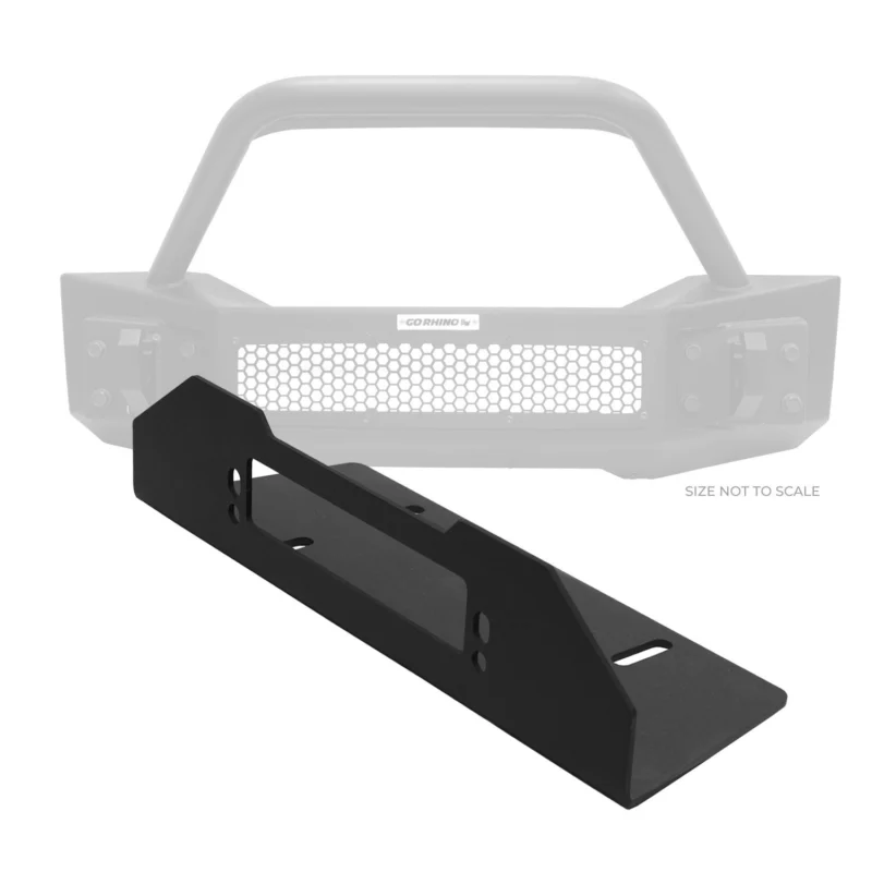 Go Rhino 23200T - Fairlead Mount Plate, Black, Powder Coated