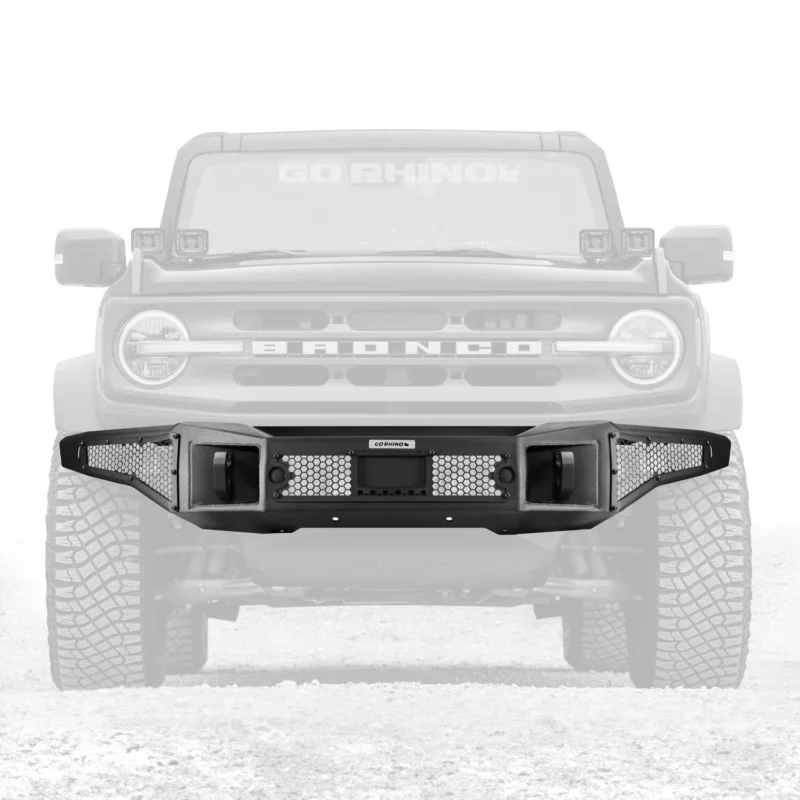 Go Rhino 331400T - Rockline Bumper (F), Black, Steel