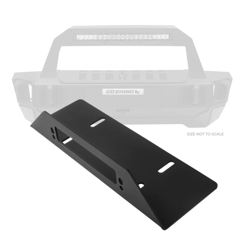 Go Rhino 332000T - Fairlead Mount Plate, Powder Coated, Rockline