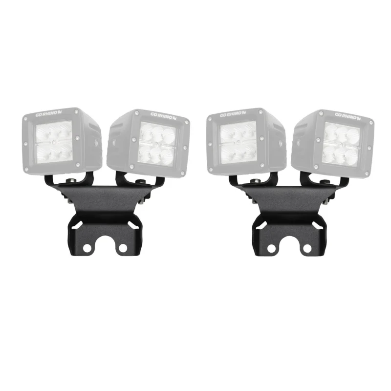 Go Rhino 599502T - Rear Light Mount, Black, Jeep Accessory