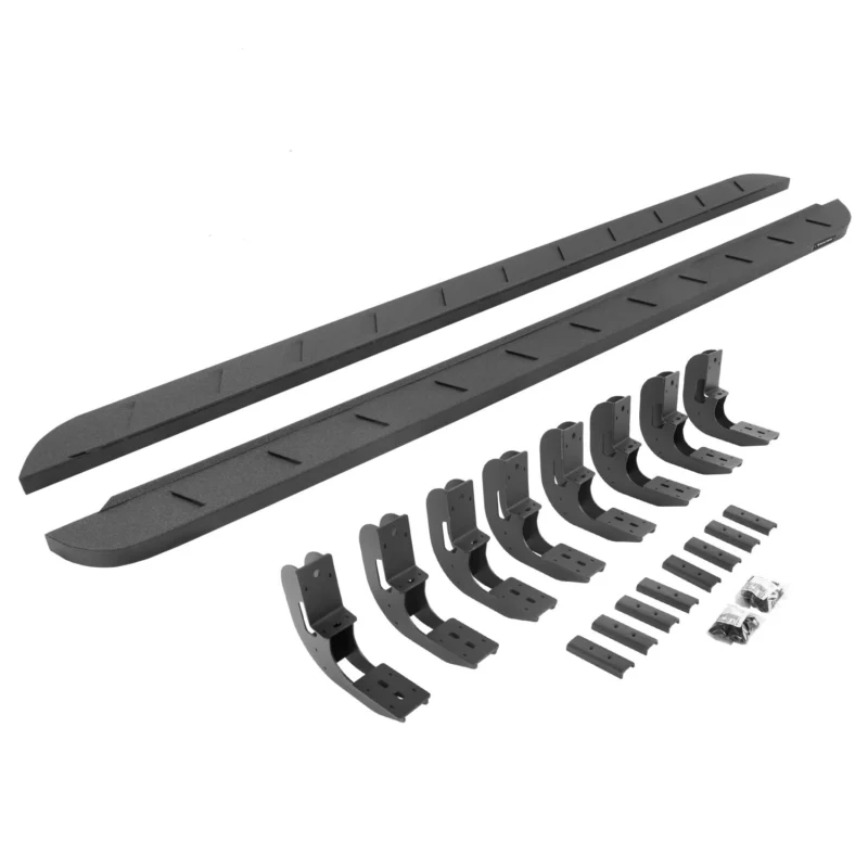 Go Rhino 63404887ST - RB10 Running Boards, Black, Protective Bedliner coating