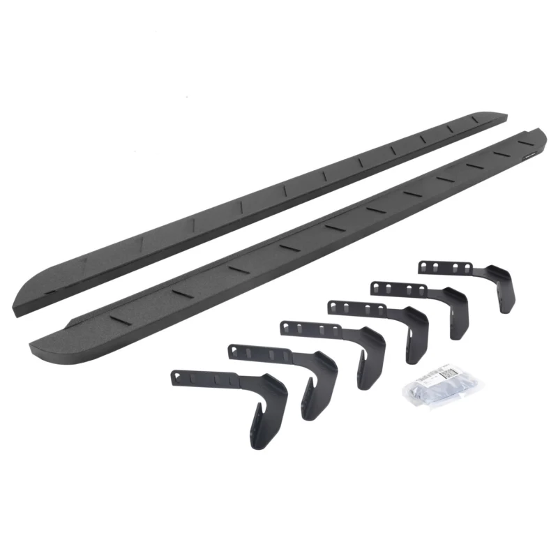 Go Rhino 63418087ST - RB10 Running Boards, Black, Protective Bedliner coating