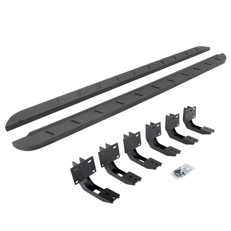 Go Rhino 63430687ST - RB10 Running Boards, Black, Protective Bedliner coating