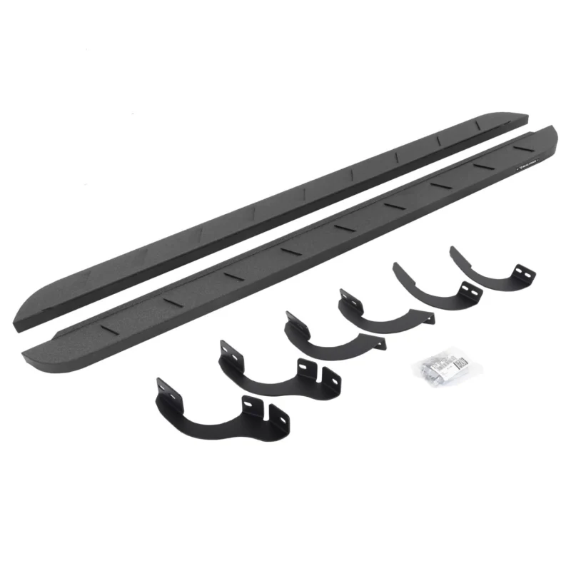 Go Rhino 63442568ST - RB10 Running Boards, Black, Protective Bedliner coating