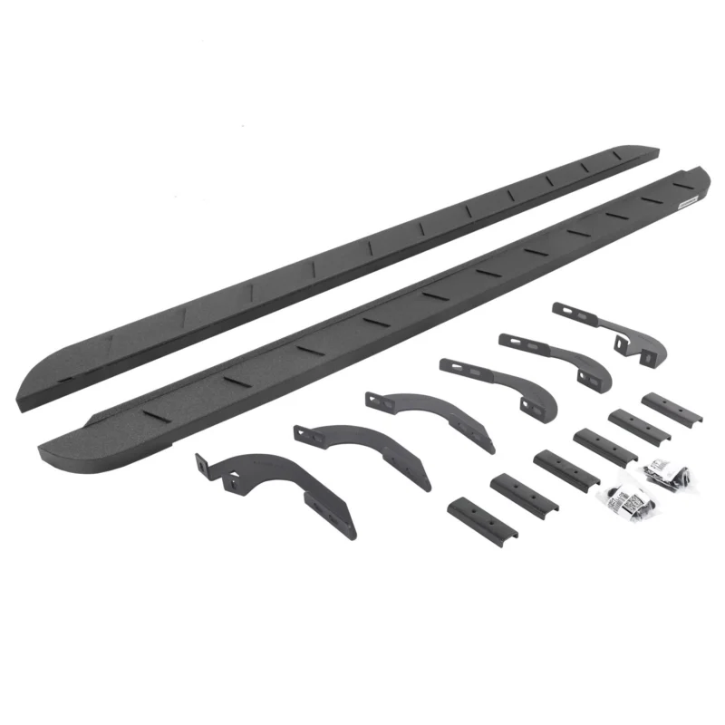 Go Rhino 63443268ST - RB10 Running Boards, Black, Protective Bedliner coating