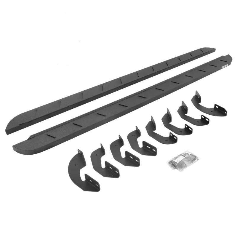 Go Rhino 63443580ST - RB10 Running Boards, Black, Protective Bedliner coating