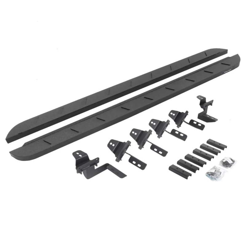 Go Rhino 63450568ST - RB10 Running Boards, Black, Protective Bedliner coating