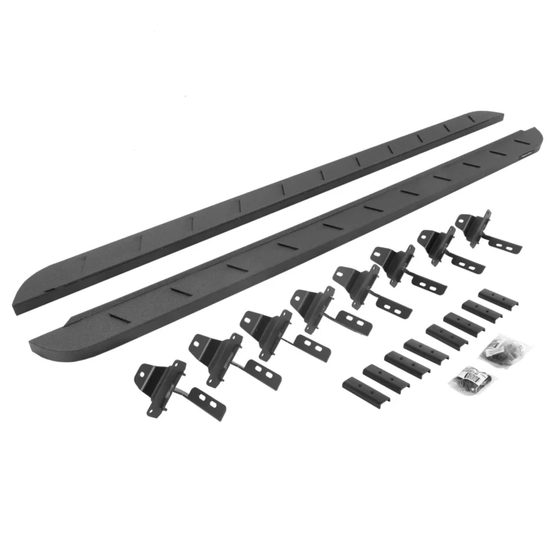 Go Rhino 63451687ST - RB10 Running Boards, Black, Protective Bedliner coating