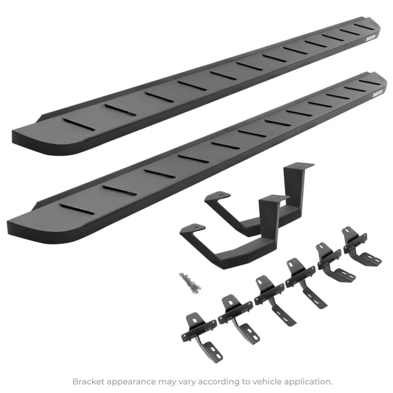 Go Rhino 6349274810PC - RB10 Running Boards, Black, Galvanized Steel