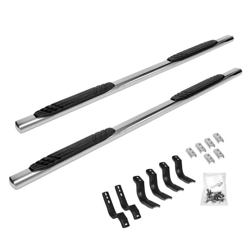 Go Rhino 684404587PS - Running Boards & Steps, Silver, Polished