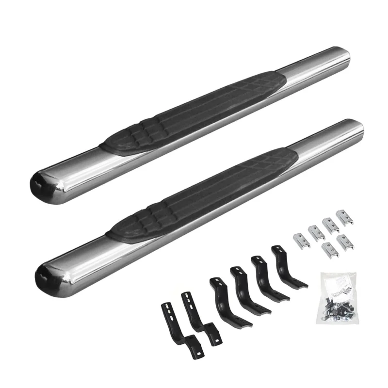 Go Rhino 684409952PS - Running Boards & Steps, Silver, Polished