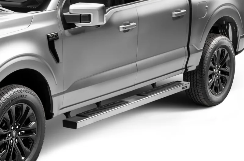 Go Rhino 6862415587PS - Running Boards & Steps, Silver, Polished