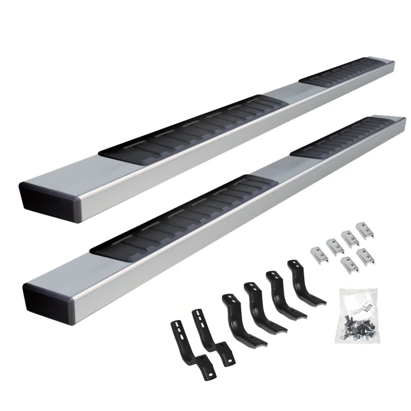 Go Rhino 6862443580PS - Running Boards & Steps, Silver, Polished