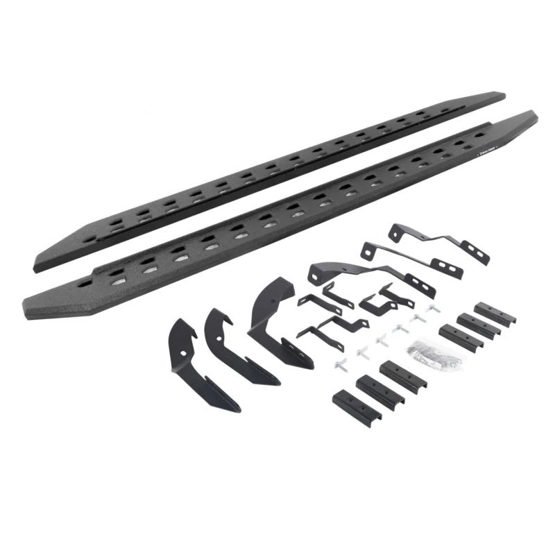 Go Rhino 69404280ST - RB20 Running Boards, Black, Protective Bedliner coating
