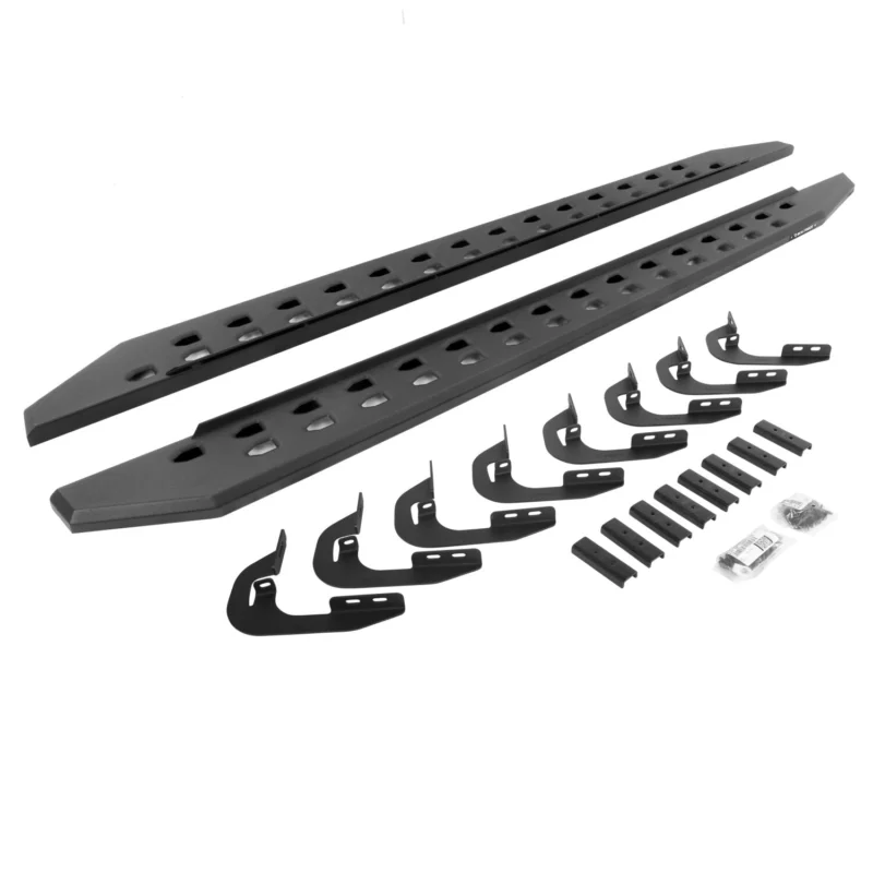 Go Rhino 69404787SPC - RB20 Running Boards, Black, Galvanized Steel