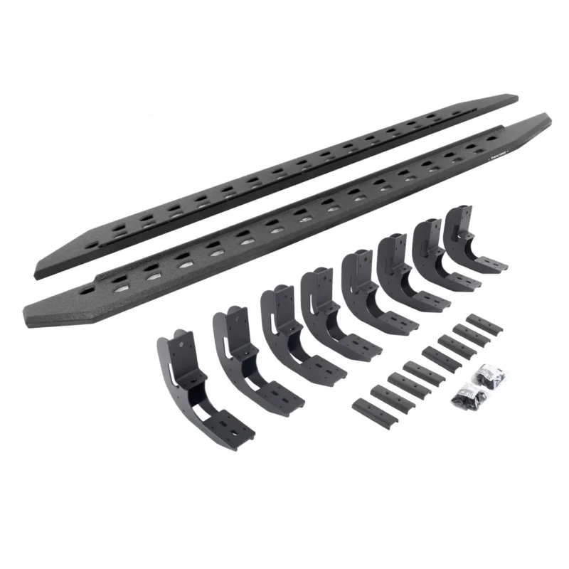 Go Rhino 69404887ST - RB20 Running Boards, Black, Protective Bedliner coating