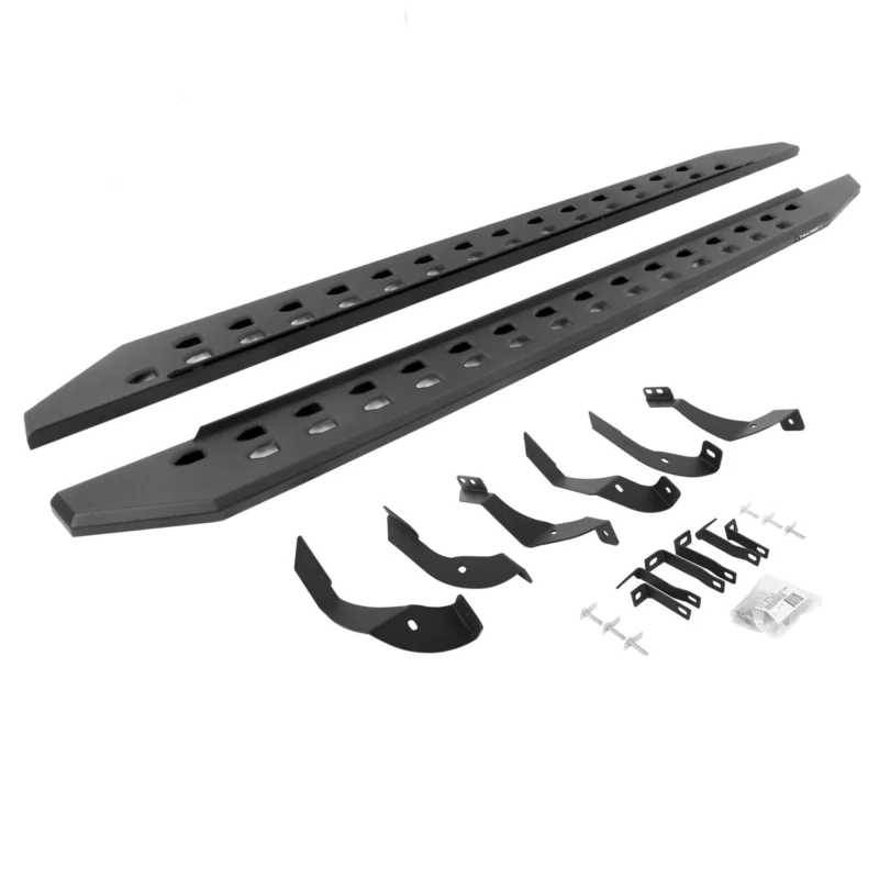 Go Rhino 69405187SPC - RB20 Running Boards, Black, Galvanized Steel