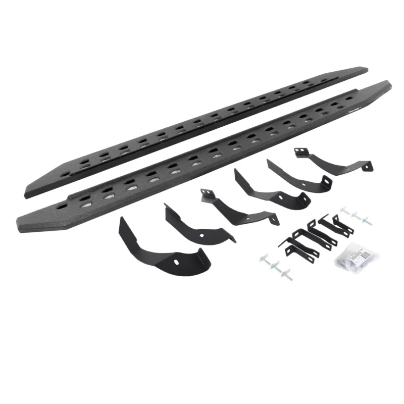 Go Rhino 69405187ST - RB20 Running Boards, Black, Protective Bedliner coating
