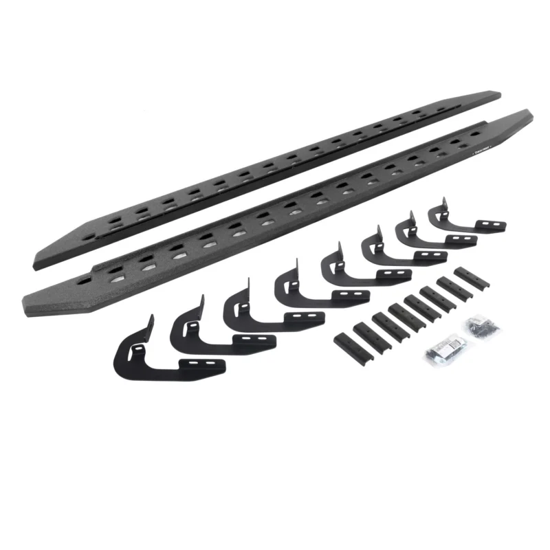 Go Rhino 69405880ST - RB20 Running Boards, Black, Protective Bedliner coating