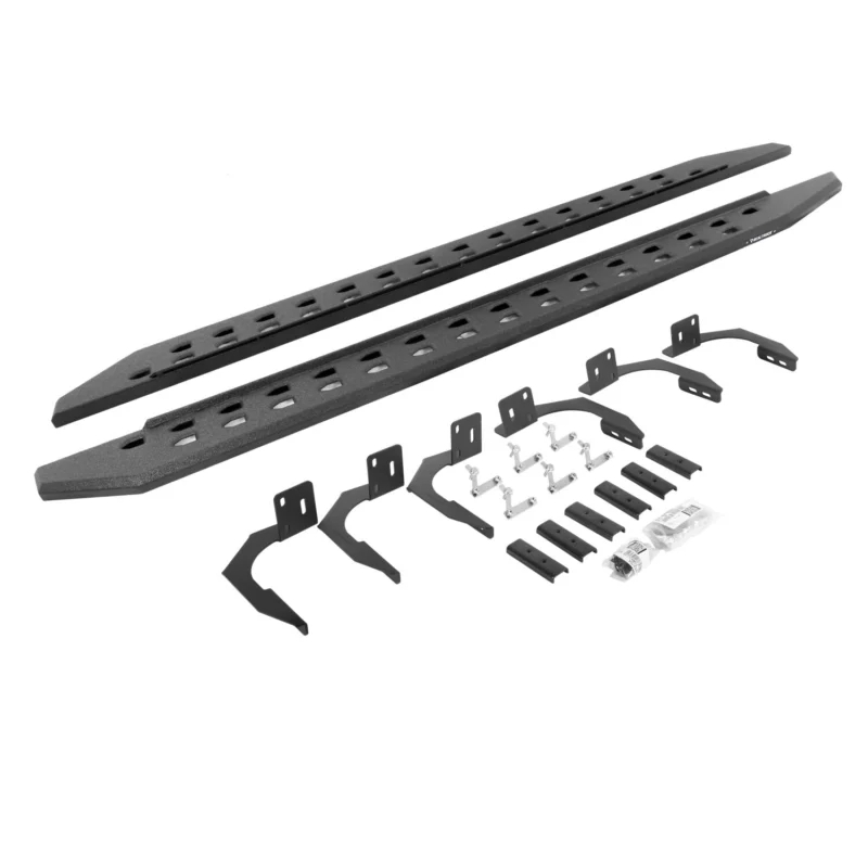 Go Rhino 69410687ST - RB20 Running Boards, Black, Protective Bedliner coating