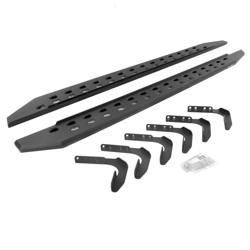 Go Rhino 69417680SPC - RB20 Running Boards, Black, Galvanized Steel