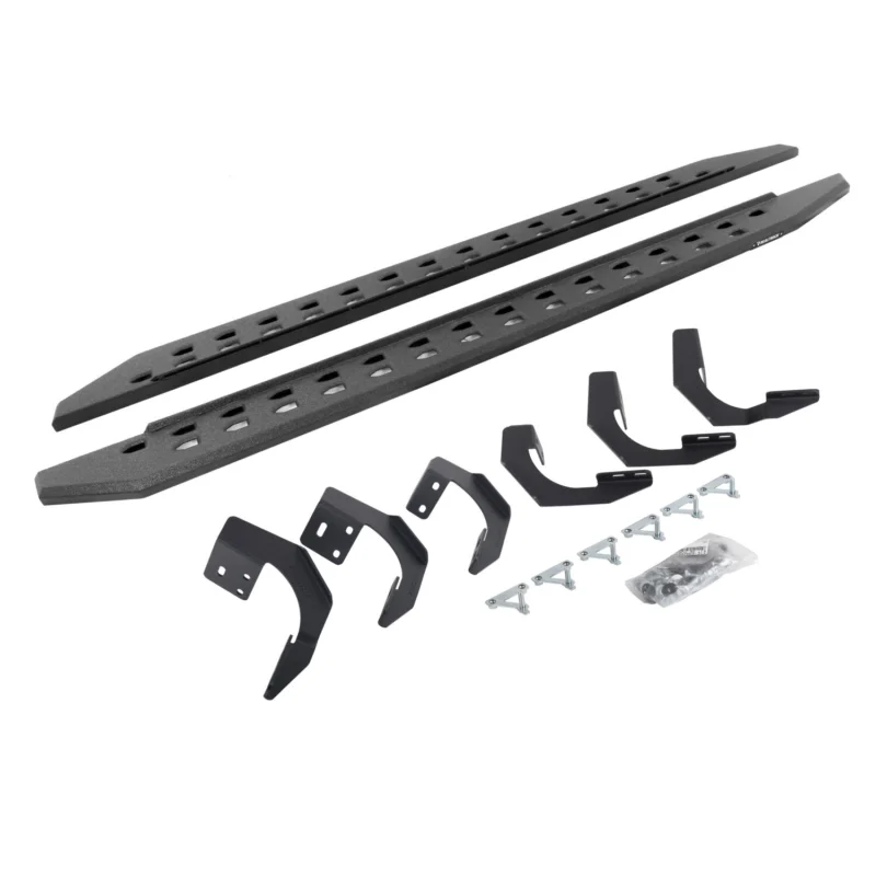 Go Rhino 69420687ST - RB20 Running Boards, Black, Protective Bedliner coating