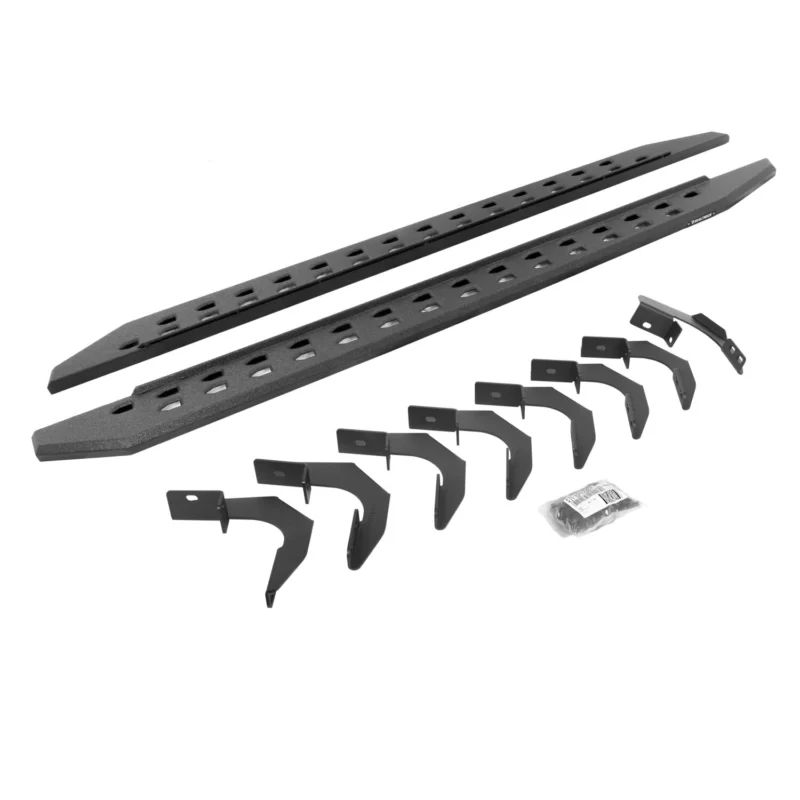 Go Rhino 69423580ST - RB20 Running Boards, Black, Protective Bedliner coating