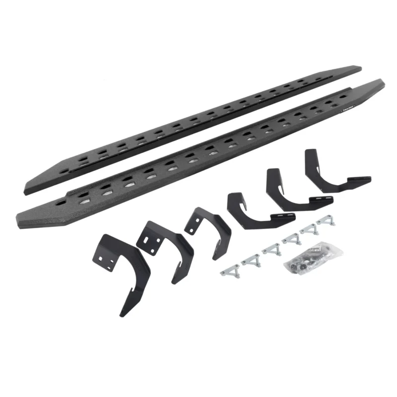 Go Rhino 69429980ST - RB20 Running Boards, Black, Protective Bedliner coating
