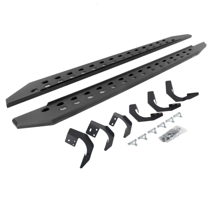Go Rhino 69430687SPC - RB20 Running Boards, Black, Galvanized Steel