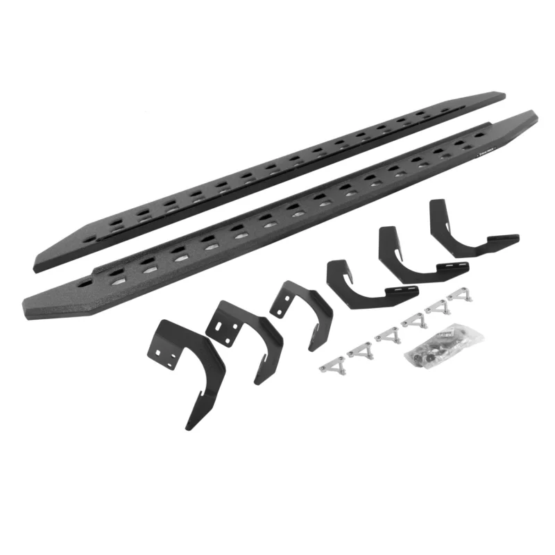 Go Rhino 69430687ST - RB20 Running Boards, Black, Protective Bedliner coating