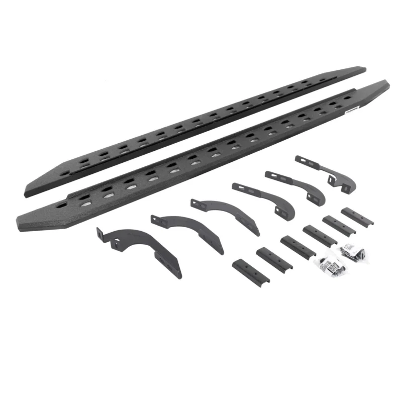 Go Rhino 69442987ST - RB20 Running Boards, Black, Protective Bedliner coating
