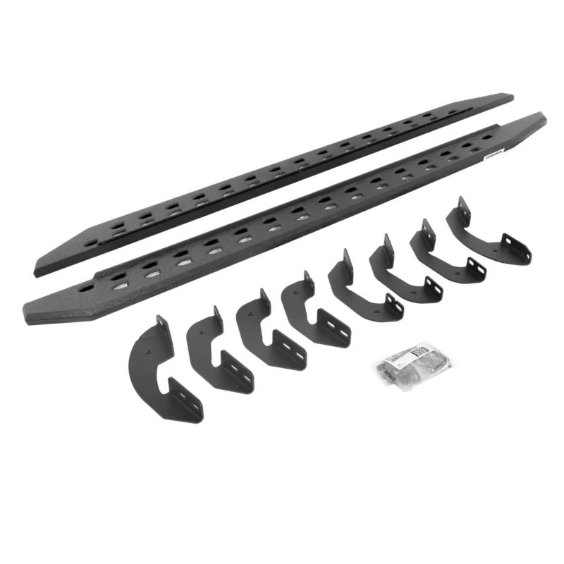 Go Rhino 69443687ST - RB20 Running Boards, Black, Protective Bedliner coating