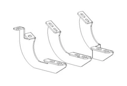 Go Rhino 6944456 - VSrs Mounting Brckts, Black, Steel