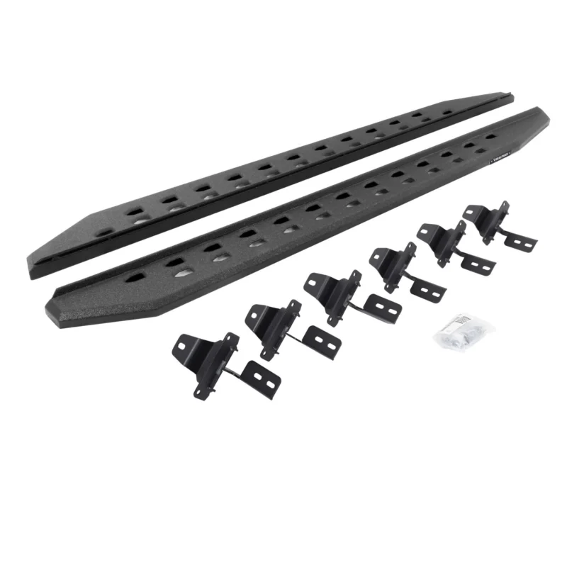 Go Rhino 69450673ST - RB20 Running Boards, Black, Protective Bedliner coating