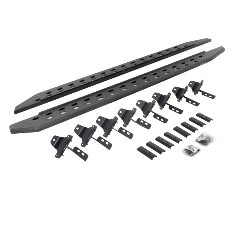 Go Rhino 69451687ST - RB20 Running Boards, Black, Protective Bedliner coating
