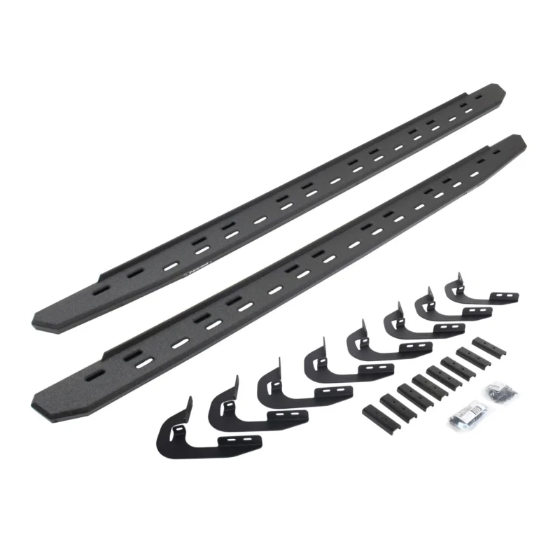 Go Rhino 69604787ST - RB30 Running Boards, Black, Protective Bedliner coating