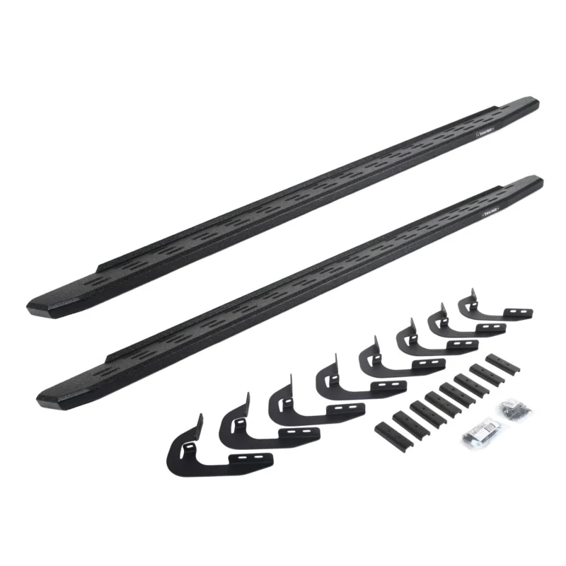 Go Rhino 69604787T - RB30 Running Boards, Black, Protective Bedliner coating
