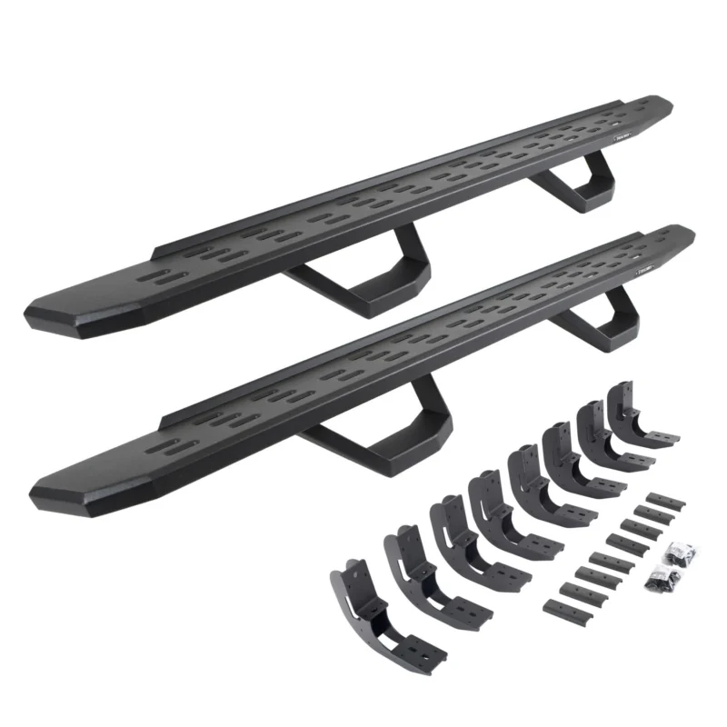 Go Rhino 6960488020PC - RB30 Running Boards, Black, Galvanized Steel