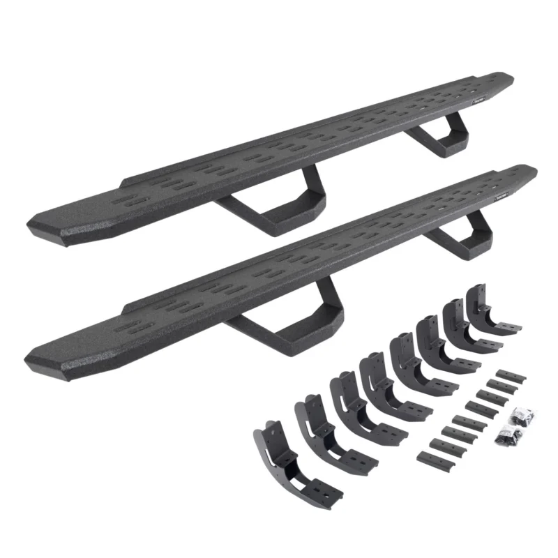 Go Rhino 6960488020T - RB30 Running Boards, Black, Protective Bedliner coating