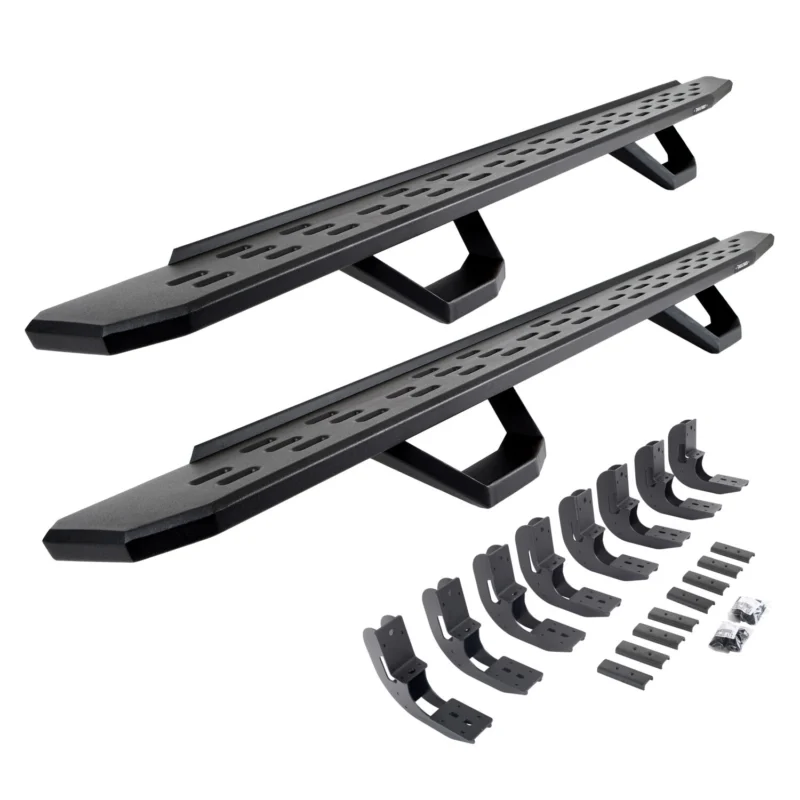 Go Rhino 6960488720PC - RB30 Running Boards, Black, Galvanized Steel