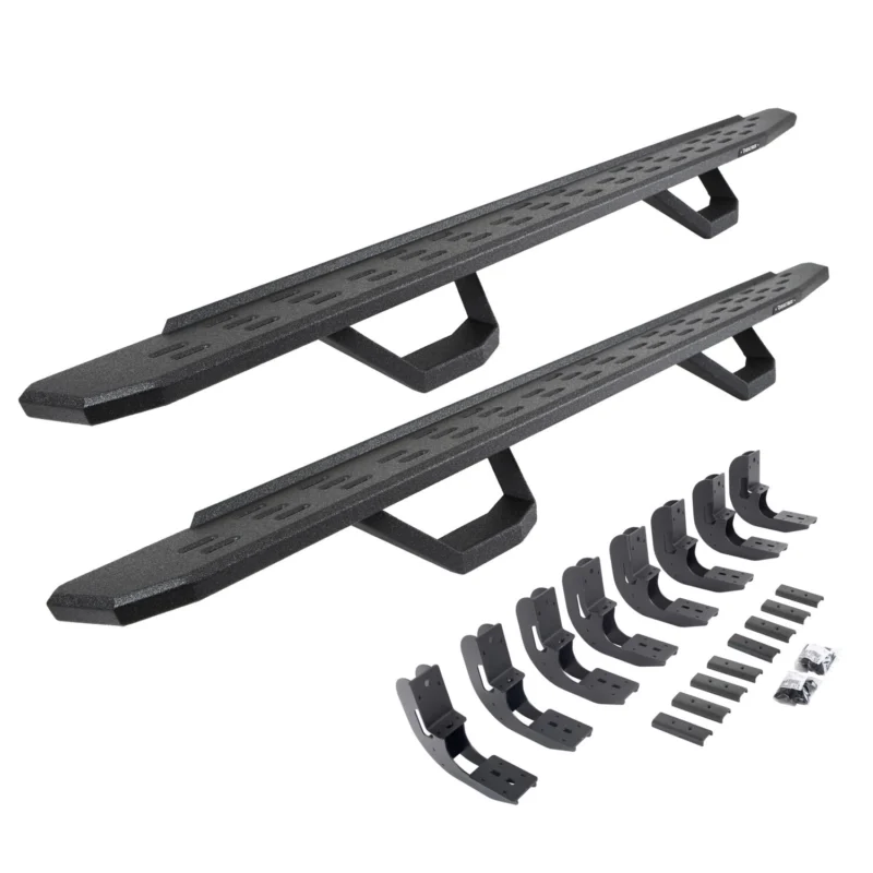 Go Rhino 6960488720T - RB30 Running Boards, Black, Protective Bedliner coating